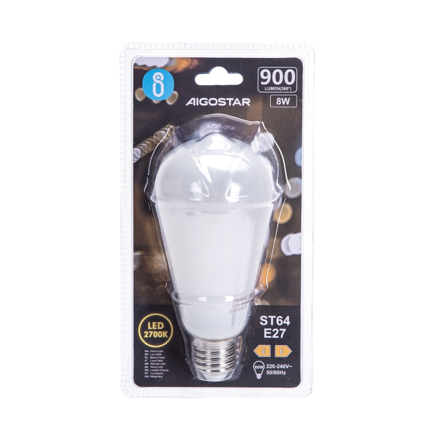 LED žarulja ST64 E27/8W/230V 2700K - Aigostar