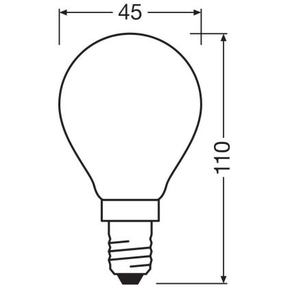 LED Žarulja STAR E14/6,5W/230V 2700K - Osram