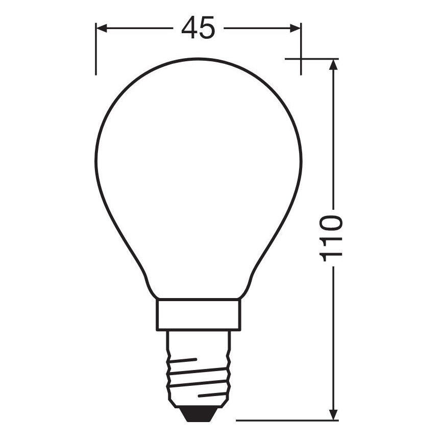 LED Žarulja STAR E14/6,5W/230V 2700K - Osram