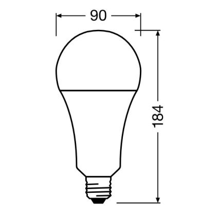 LED Žarulja STAR E27/24,9W/230V 2700K - Osram