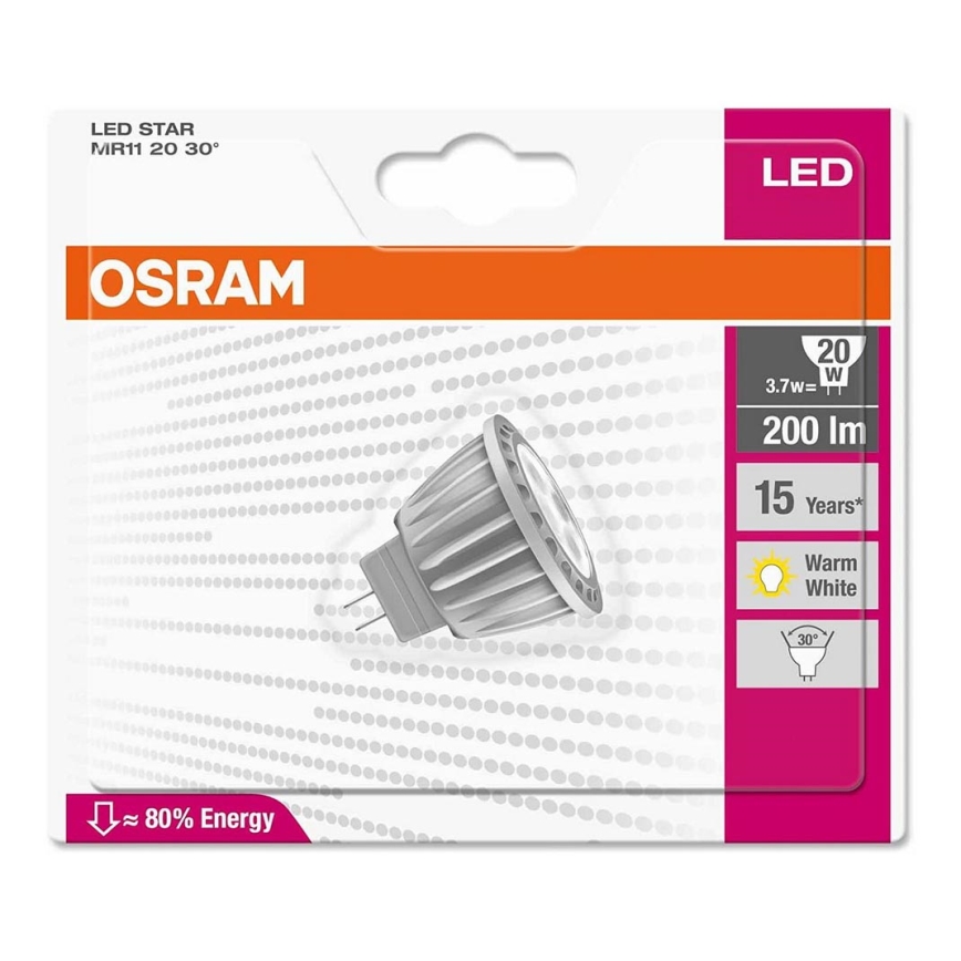 LED Žarulja STAR MR11 GU4/3,7W/12V 2700K - Osram