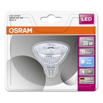 LED Žarulja STAR MR16 GU5,3/4,6W/12V 4000K - Osram