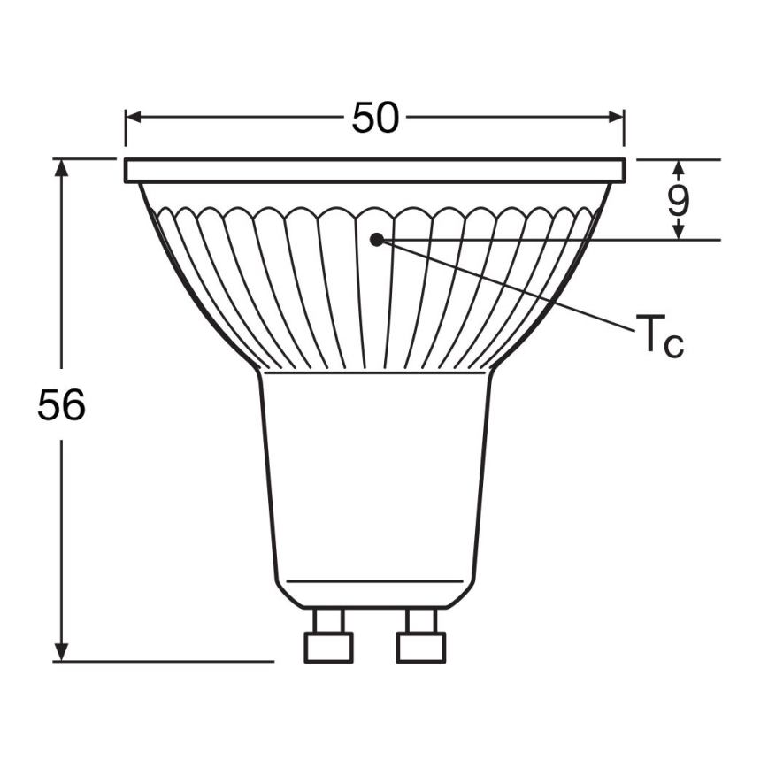 LED Žarulja STAR PAR16 GU10/4,3W/230V 2700K 120° - Osram