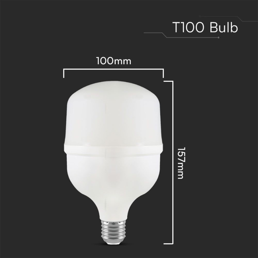LED žarulja T100 E40 E27/30W/230V 6500K