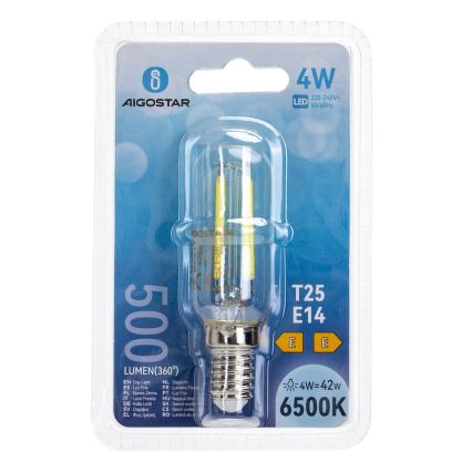 LED Žarulja T25 E14/4W/230V 6500K - Aigostar