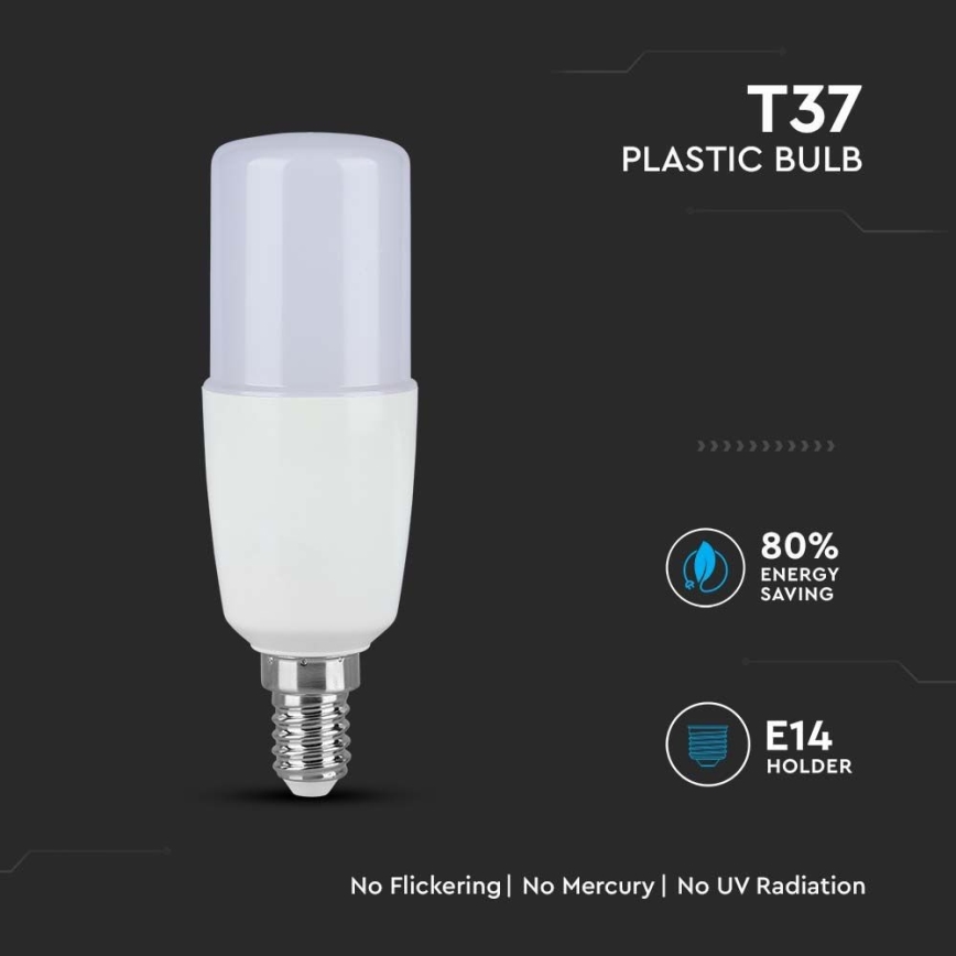 LED Žarulja T37 E14/9W/230V 2700K