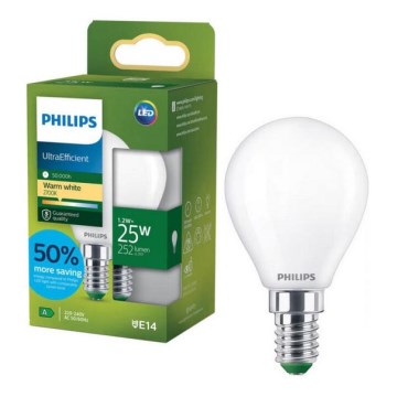 LED žarulja ULTRAEFFICIENT Philips P45 E14/1,2W/230V 2700K