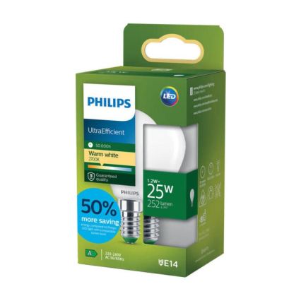 LED žarulja ULTRAEFFICIENT Philips P45 E14/1,2W/230V 2700K