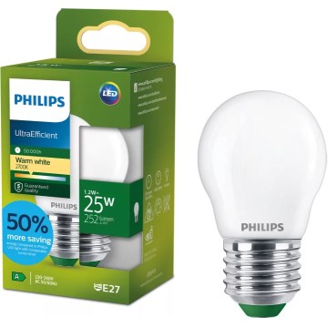 LED žarulja ULTRAEFFICIENT Philips P45 E27/1,2W/230V 2700K