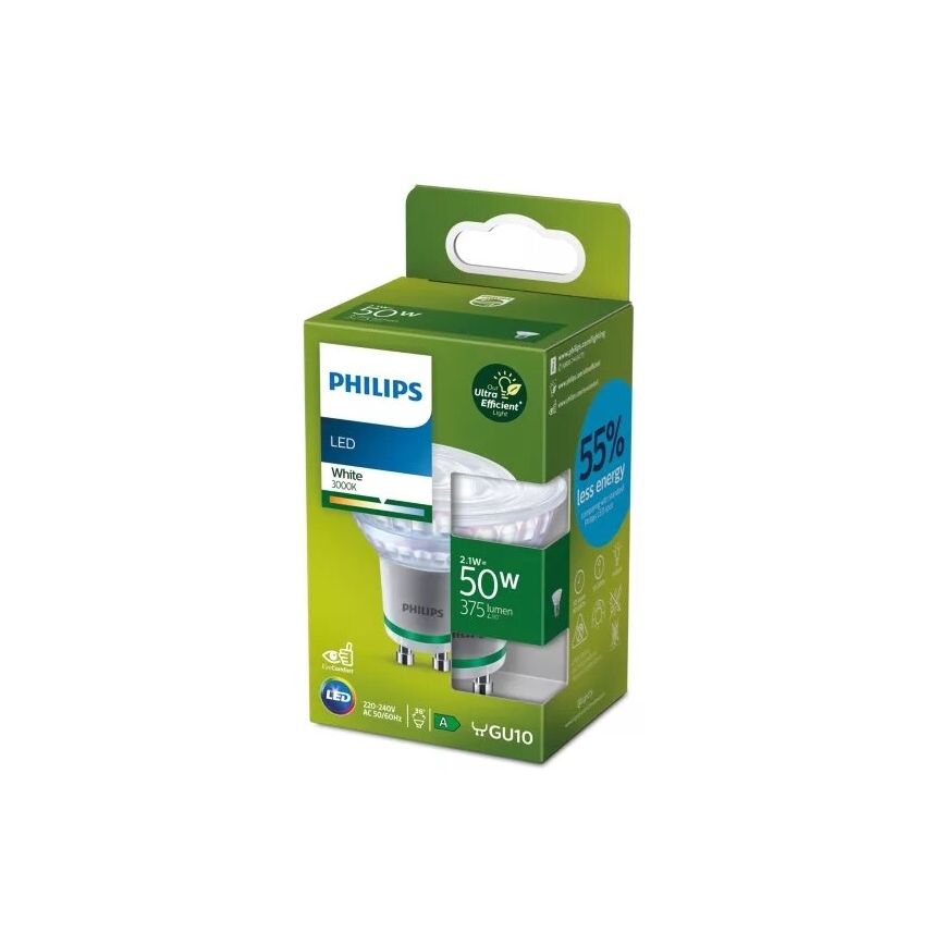 LED žarulja ULTRAEFFICIENT Philips PAR16 GU10/2,1W/230V 3000K