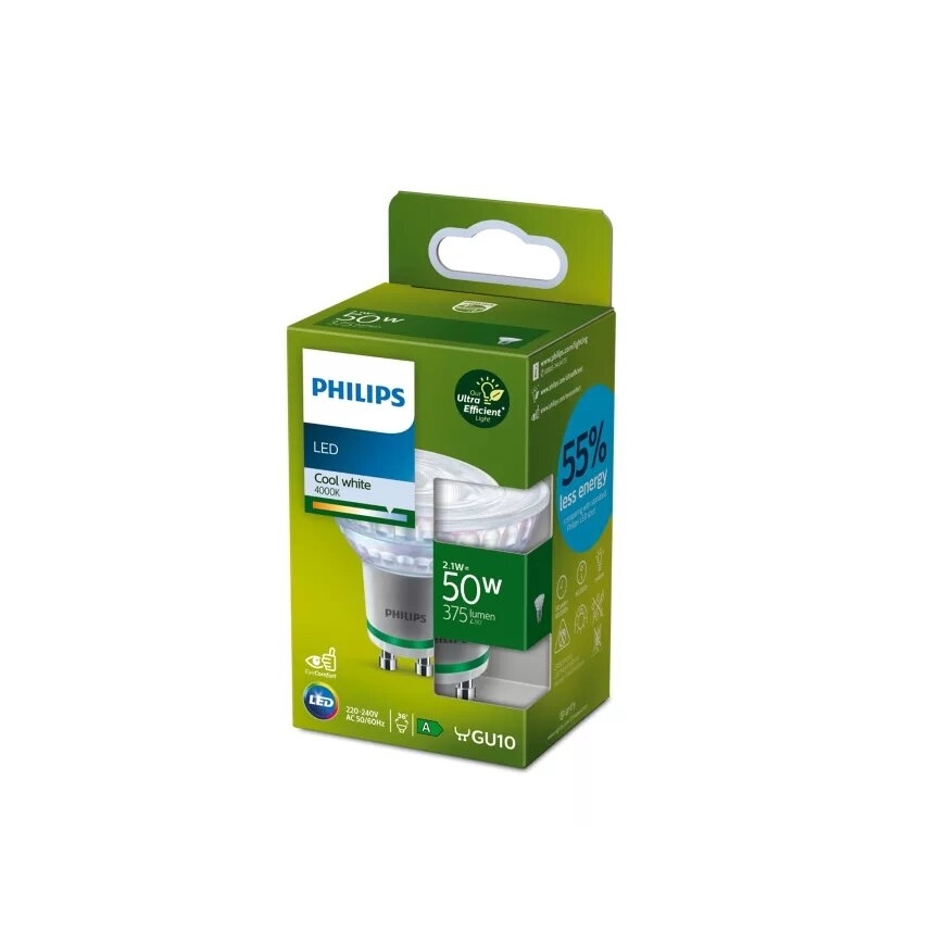 LED žarulja ULTRAEFFICIENT Philips PAR16 GU10/2,1W/230V 4000K