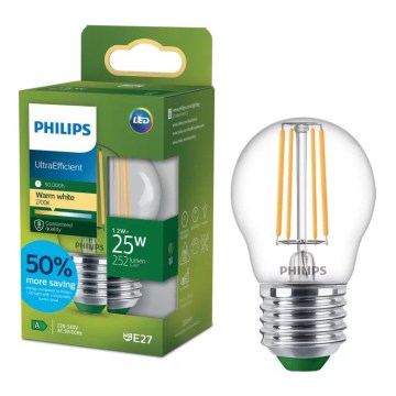 LED žarulja ULTRAEFFICIENT VINTAGE Philips P45 E27/1,2W/230V 2700K