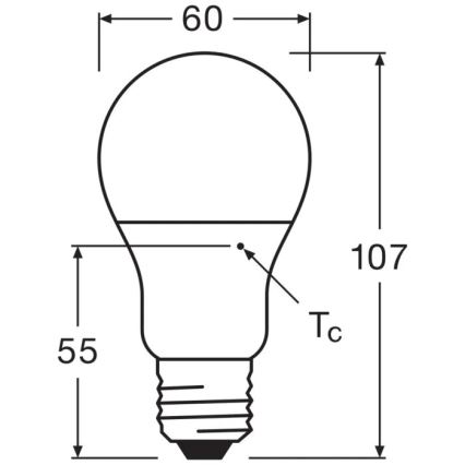 LED Žarulja VALUE A60 E27/8W/230V 4000K - Osram