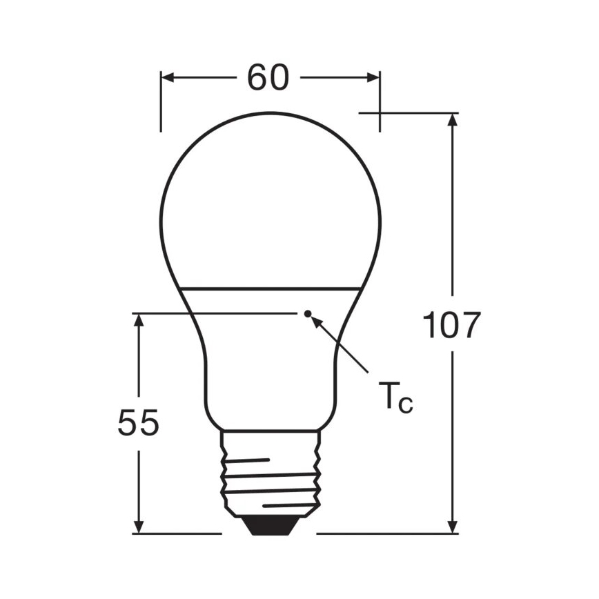 LED Žarulja VALUE A60 E27/8W/230V 4000K - Osram
