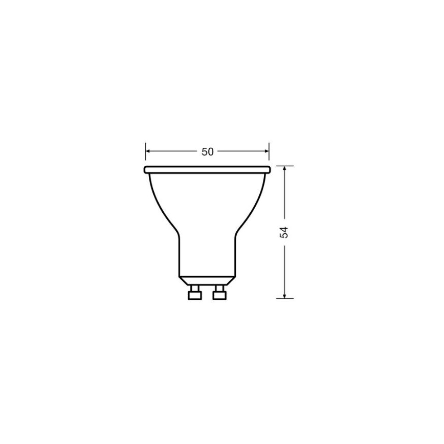 LED Žarulja VALUE PAR16 GU10/4,5W/230V 4000K 36° bijela - Osram
