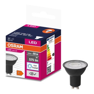 LED Žarulja VALUE PAR16 GU10/6,9W/230V 4000K 36° crna - Osram