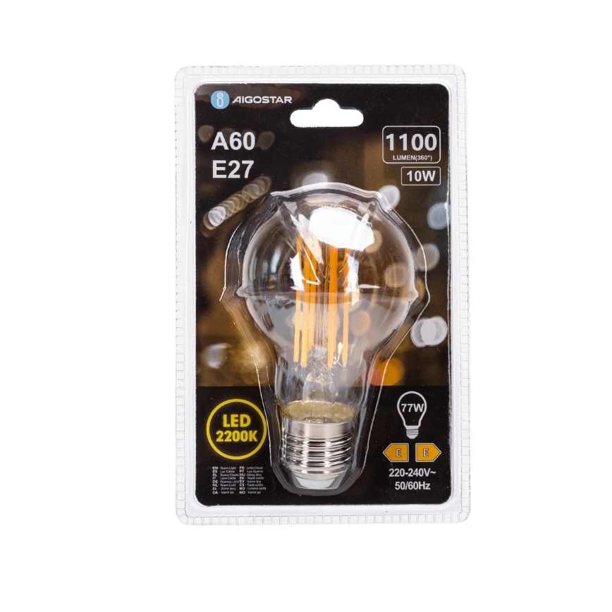 LED žarulja VINTAGE A60 E27/10W/230V 2200K - Aigostar