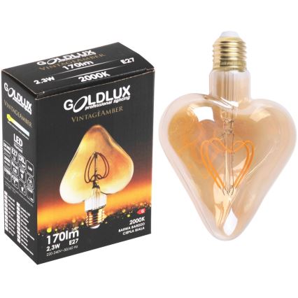 LED žarulja VINTAGE AMBER E27/2,5W/230V 2000K