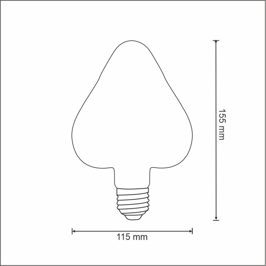 LED žarulja VINTAGE AMBER E27/2,5W/230V 2000K