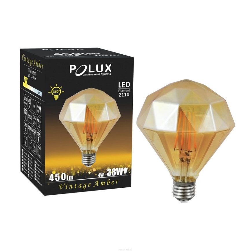 LED žarulja VINTAGE AMBER E27/4W/230V 2700K