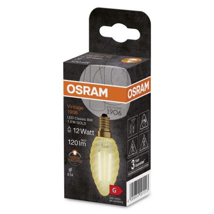 LED Žarulja VINTAGE E14/1,5W/230V 2400K - Osram