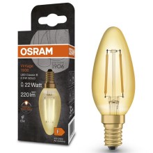 LED Žarulja VINTAGE E14/2,5W/230V 2400K - Osram