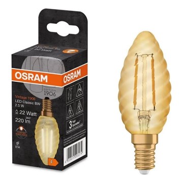 LED Žarulja VINTAGE E14/2,5W/230V 2400K - Osram