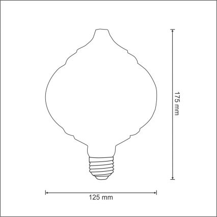 LED Žarulja VINTAGE E27/4W/230V 2700K