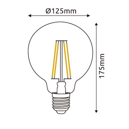 LED Žarulja E27/7W/230V 4000K - Globo