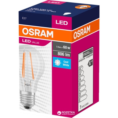 LED Žarulja VINTAGE E27/7W/230V 4000K - Osram