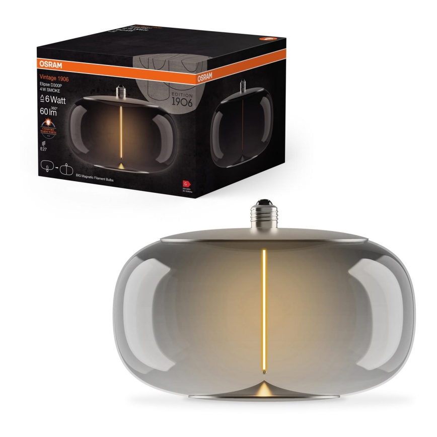 LED Žarulja VINTAGE FILAMENT E27/4W/230V 1800K dimna - Osram