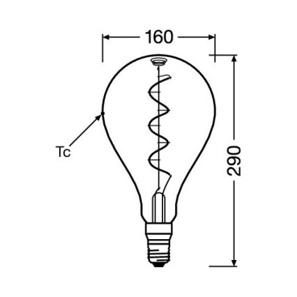 LED žarulja VINTAGE FILAMENT E27/4W/230V 1800K - Osram