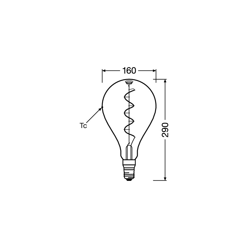 LED žarulja VINTAGE FILAMENT E27/4W/230V 1800K - Osram