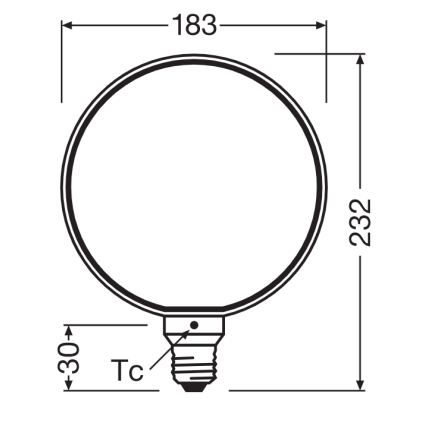 LED žarulja s mogućnošću prigušivanja VINTAGE FILAMENT E27/4W/230V 1800K - Osram