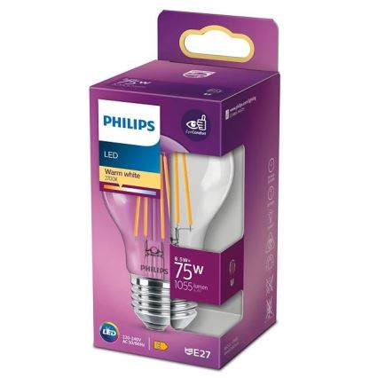 LED Žarulja VINTAGE Philips A60 E27/8,5W/230V 2700K