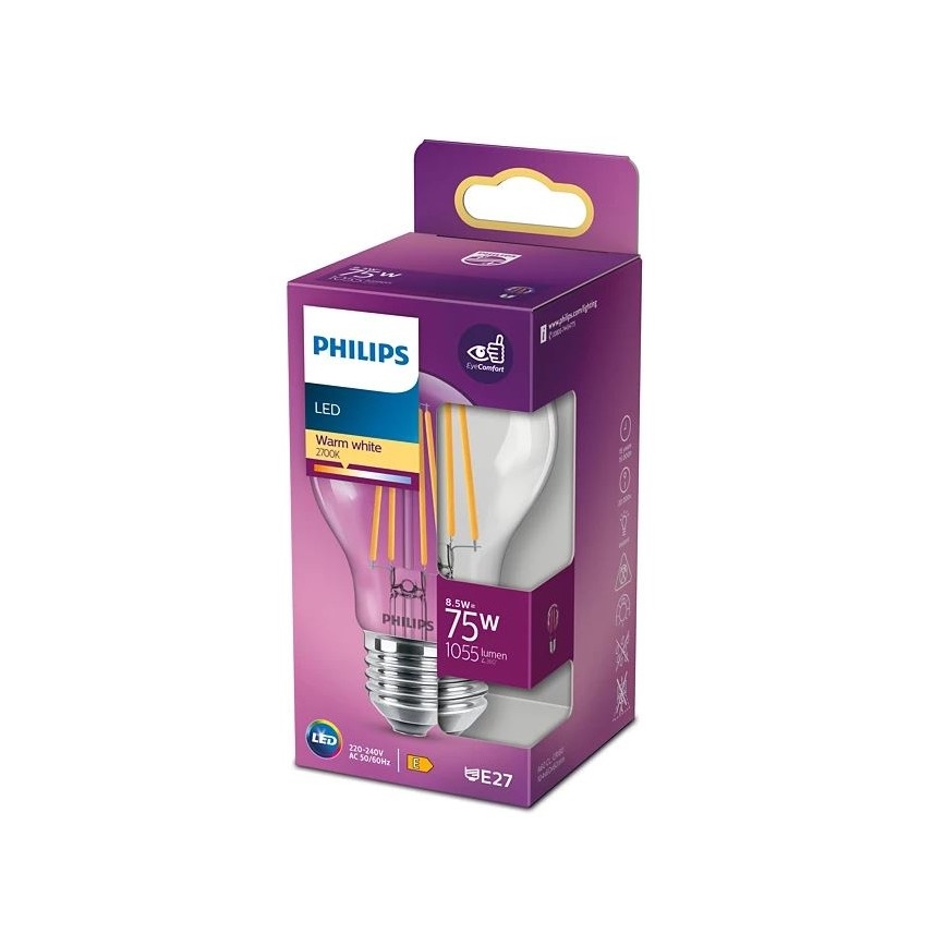 LED Žarulja VINTAGE Philips A60 E27/8,5W/230V 2700K