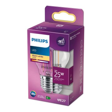 LED Žarulja VINTAGE Philips P45 E27/2W/230V 2700K