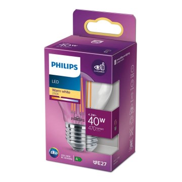 LED Žarulja VINTAGE Philips P45 E27/4,3W/230V 2700K