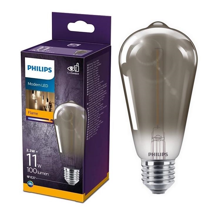 LED Žarulja VINTAGE Philips ST64 E27/2,3W/230V 1800K