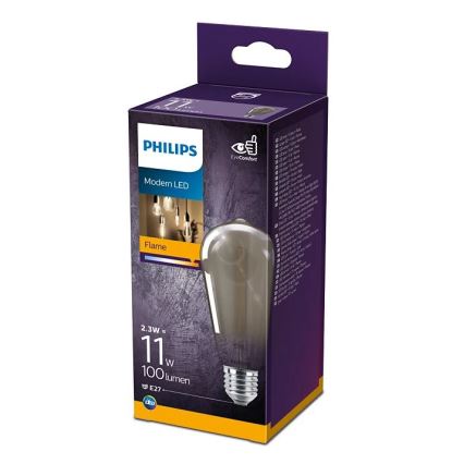 LED Žarulja VINTAGE Philips ST64 E27/2,3W/230V 1800K