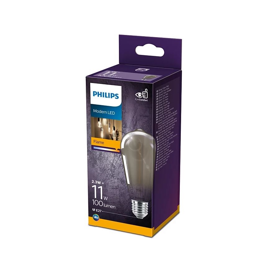 LED Žarulja VINTAGE Philips ST64 E27/2,3W/230V 1800K
