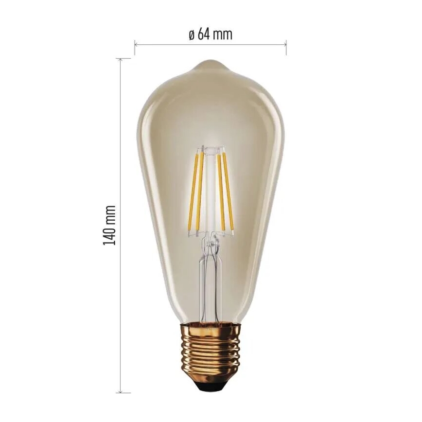 LED Žarulja VINTAGE ST64 E27/4,5W/230V 2200K