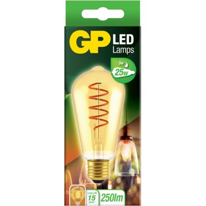 LED Žarulja VINTAGE ST64 E27/5W/230V 2000K - GP