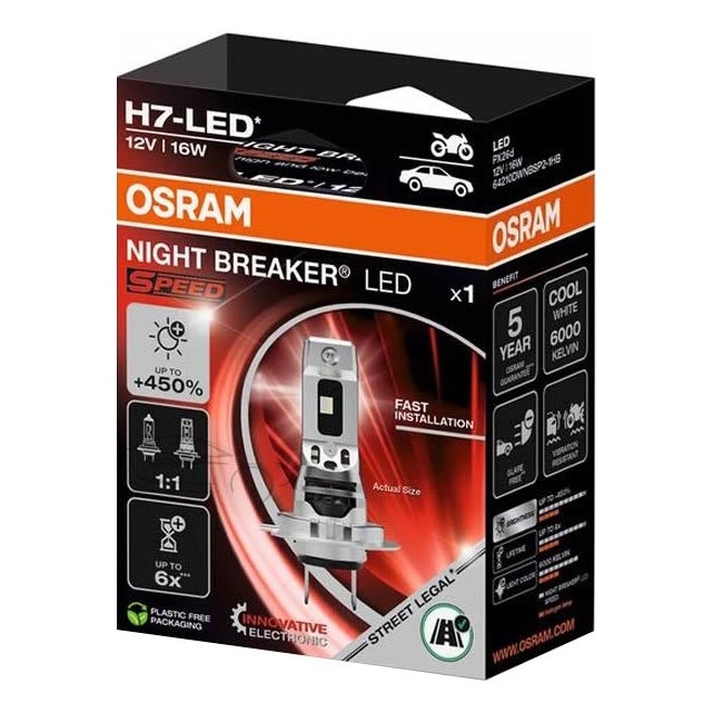 LED žarulja za automobil NIGHT BREAKER SPEED H7 PX26d/16W/12V 6000K - Osram