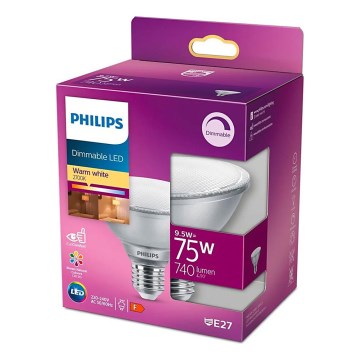 LED žarulja za dimanje Philips E27/9,5W/230V 2700K