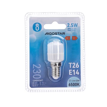 LED Žarulja za hladnjak T26 E14/2,5W/230V 6500K - Aigostar