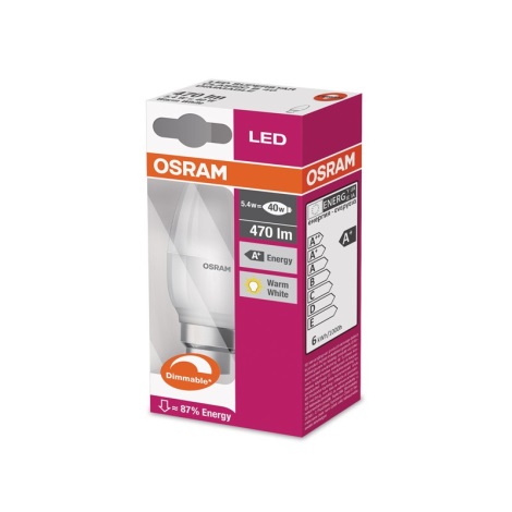 LED žarulja za prigušivanje B22d/5,4W/230V 2700K - Osram