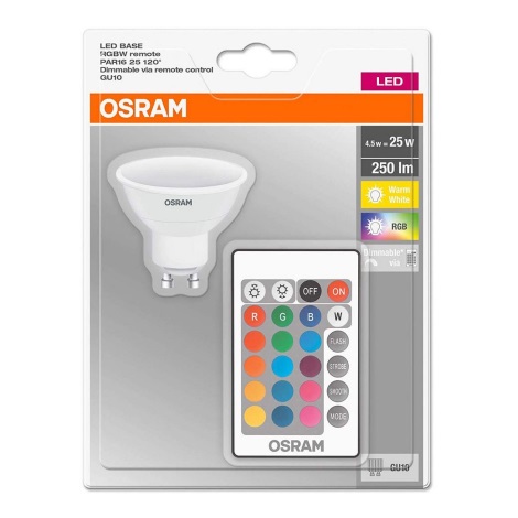 LED Žarulja za prigušivanje RGB GU10/4,5W/230V - Osram