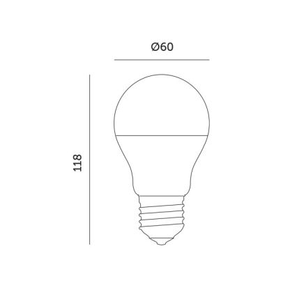 LED Žarulja za rast biljaka PLANTY E27/11W/230V 1200K bijela