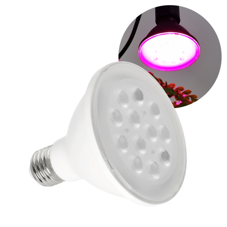 LED Žarulja za rast biljaka PLANTY E27/9W/230V 1200K bijela